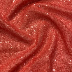 Glitz Sequins (w/ Poly Lining) Table Napkin in Coral