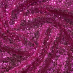 Glitz Sequins (w/ Poly Lining) Table Napkin in Fuchsia