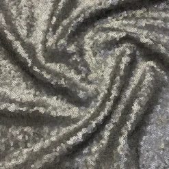 Glitz Sequins (w/ Poly Lining) Table Napkin in Pewter