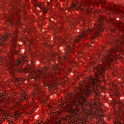 Glitz Sequins (w/ Poly Lining) Table Napkin in Red