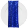 Glitz Sequins (w/ Poly Lining) Table Napkin in Royal