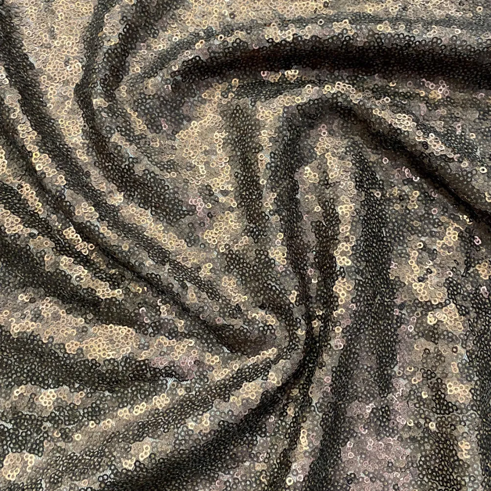 Glitz Sequins (w/ Poly Lining) Table Napkin in Cognac