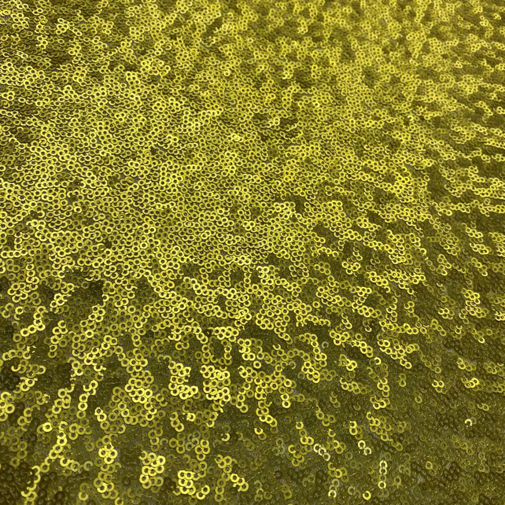 Glitz Sequins (w/ Poly Lining) Table Napkin in Chartreuse