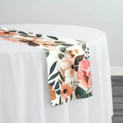 Gold Bloom (Poly Print) Table Runner