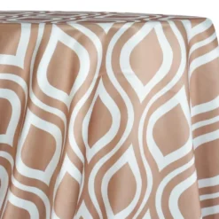 Groovy Print (Lamour) Table Linen in Taupe