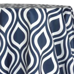 Groovy Print (Lamour) Table Linen in Navy