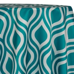 Groovy Print (Lamour) Table Linen in Jade