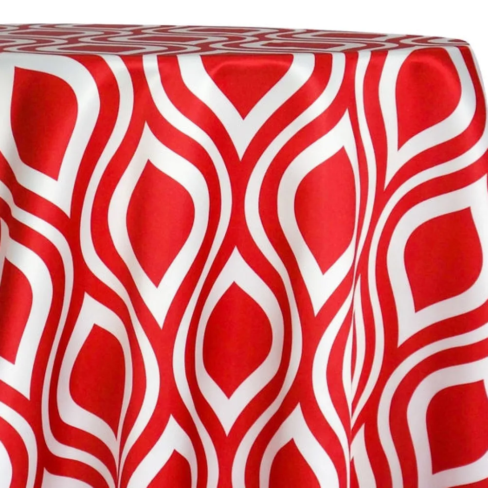 Groovy Print (Lamour) Table Linen in Red
