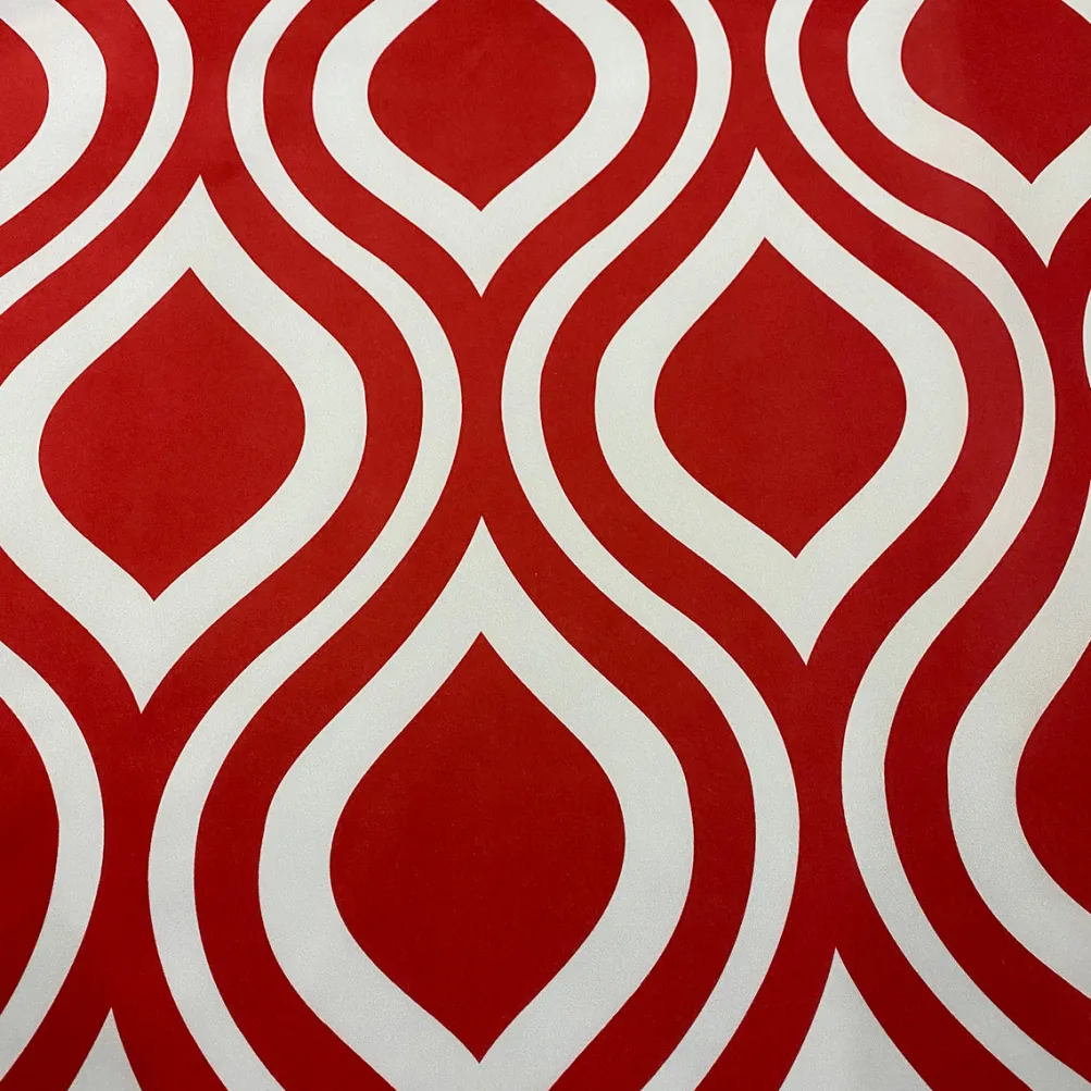 Groovy Print (Lamour) Table Linen in Red