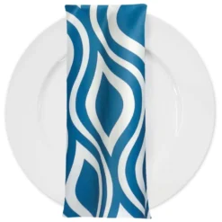 Groovy Print (Lamour) Table Napkin in Teal