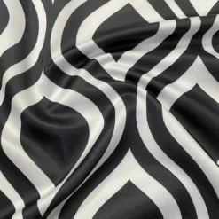 Groovy Print (Lamour) Table Napkin in Black