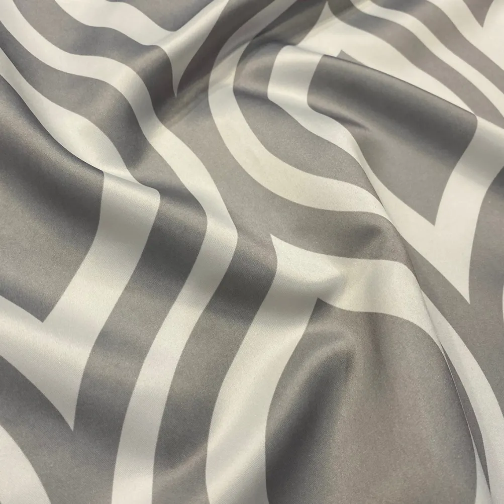 Groovy Print (Lamour) Table Napkin in Silver