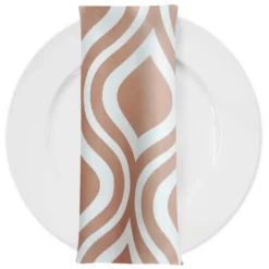 Groovy Print (Lamour) Table Napkin in Khaki