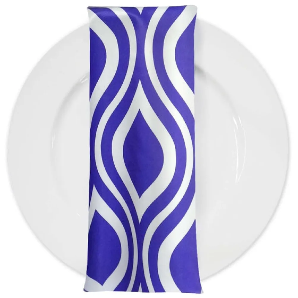 Groovy Print (Lamour) Table Napkin in Purple