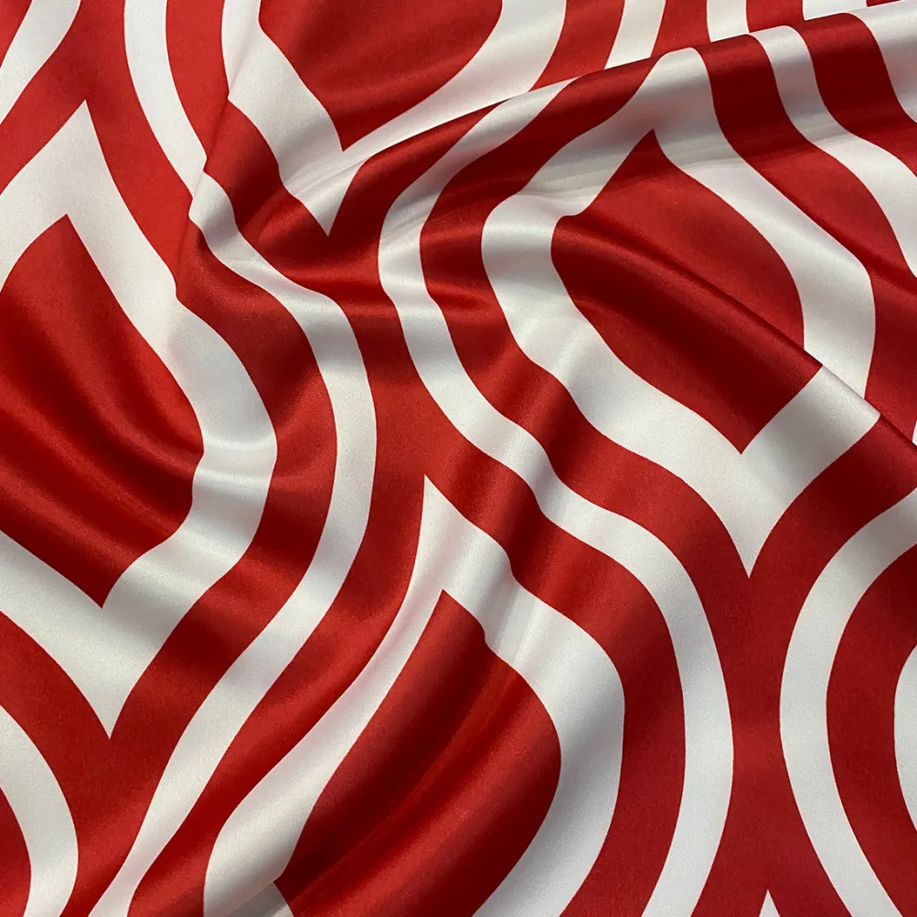 Groovy Print (Lamour) Table Napkin in Red