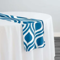 Groovy Print (Lamour) Table Runner in Teal