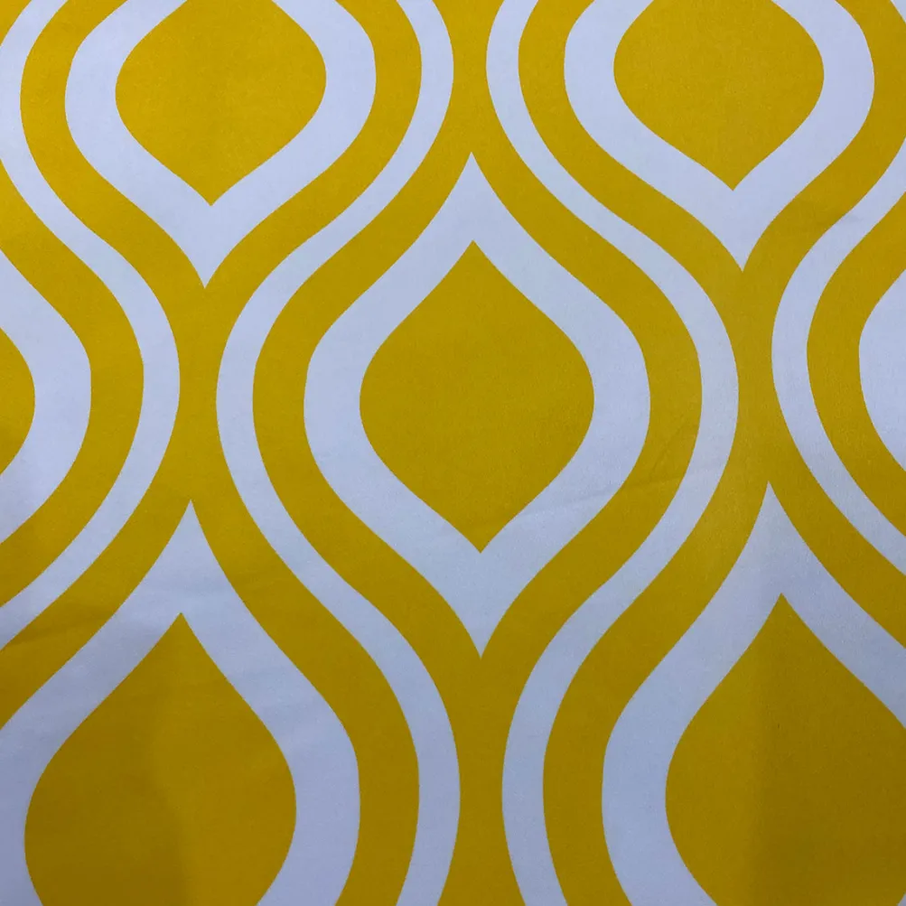Groovy Print (Lamour) Table Runner in Yellow