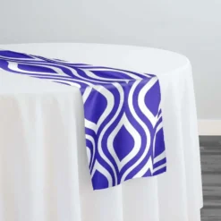 Groovy Print (Lamour) Table Runner in Purple