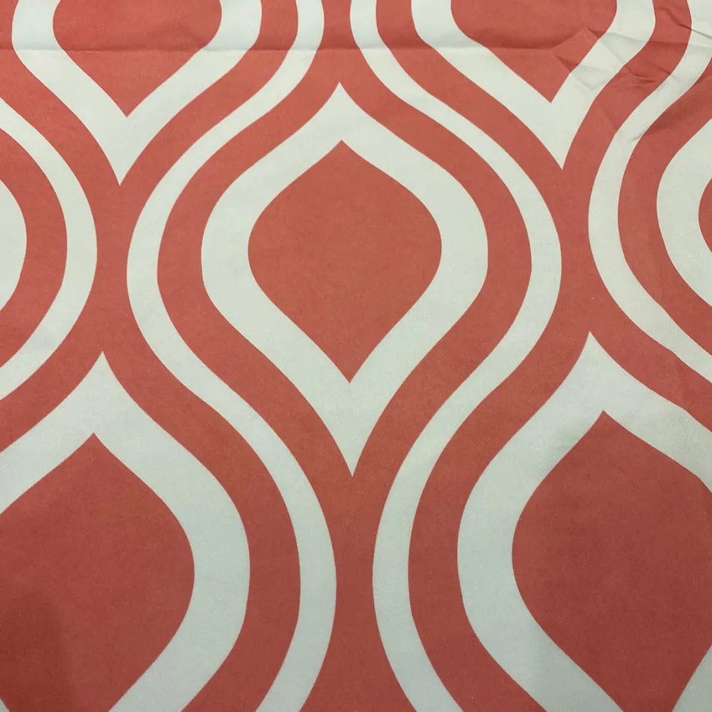 Groovy Print (Lamour) Table Runner in Coral