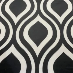 Groovy Print (Lamour) Table Runner in Black