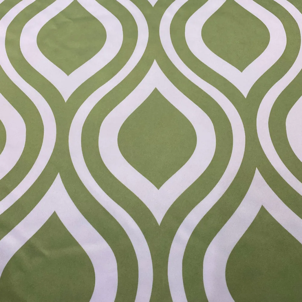 Groovy Print (Lamour) Table Runner in Avocado
