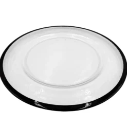 Halo - Glass Charger Plate in Black (Item # 0212)