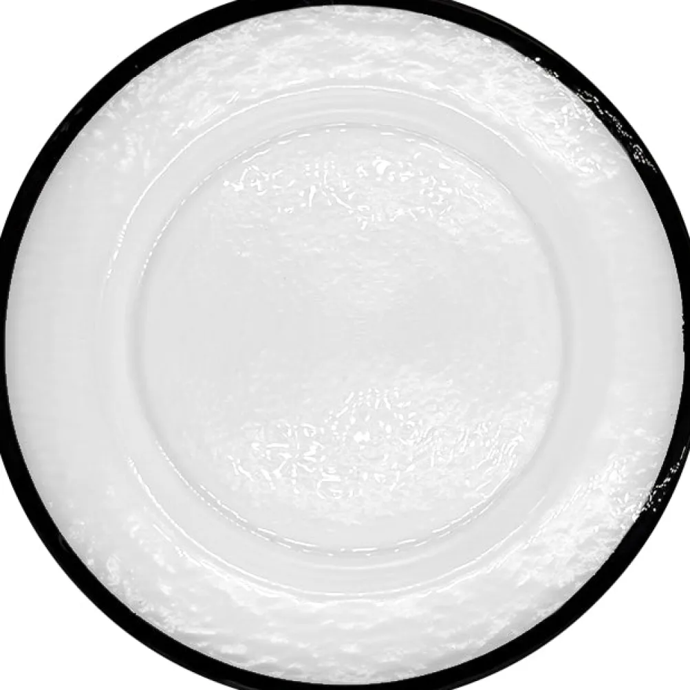 Halo - Glass Charger Plate in Black (Item # 0212)