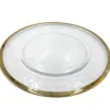 Halo - Glass Charger Plate in Champagne (Item # 0212)