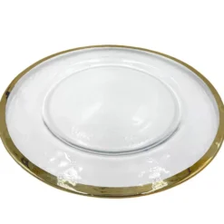 Halo - Glass Charger Plate in Champagne (Item # 0212)
