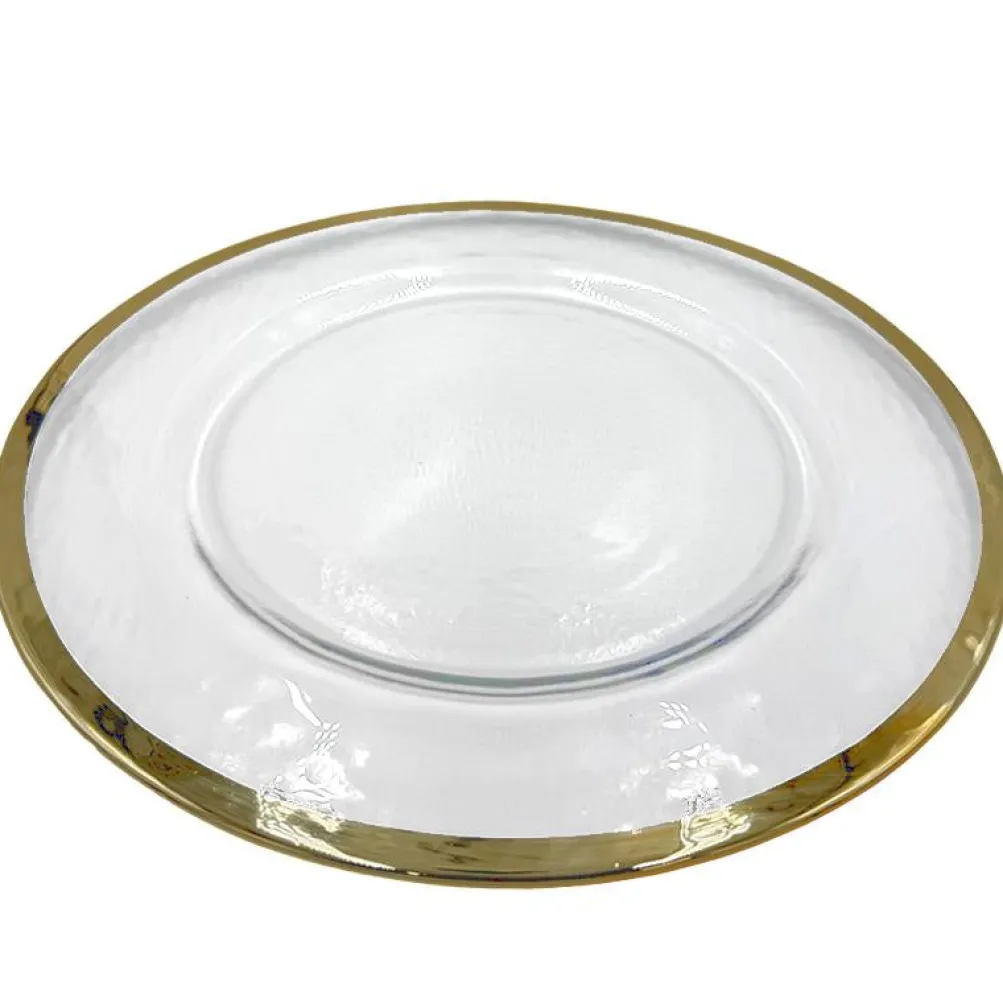 Halo - Glass Charger Plate in Champagne (Item # 0212)