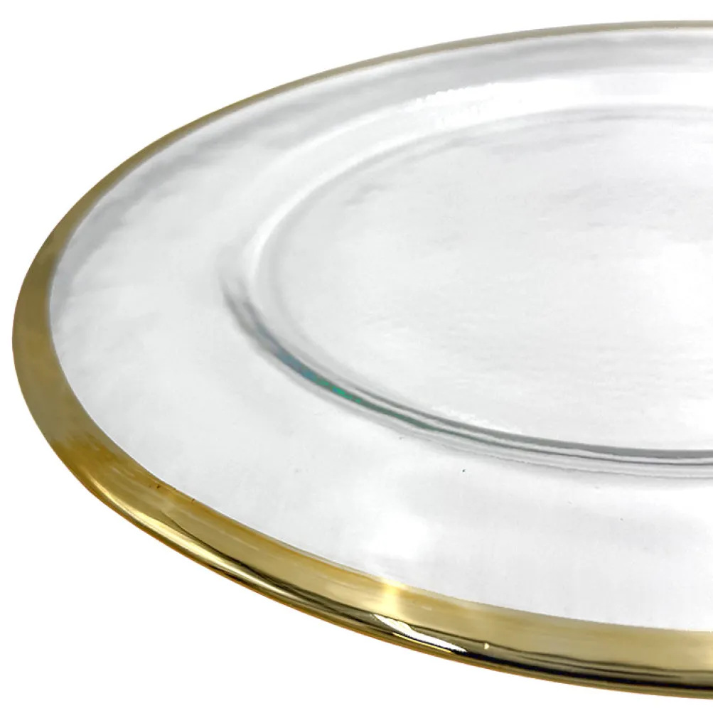 Halo - Glass Charger Plate in Champagne (Item # 0212)