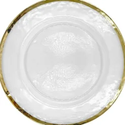 Halo - Glass Charger Plate in Champagne (Item # 0212)