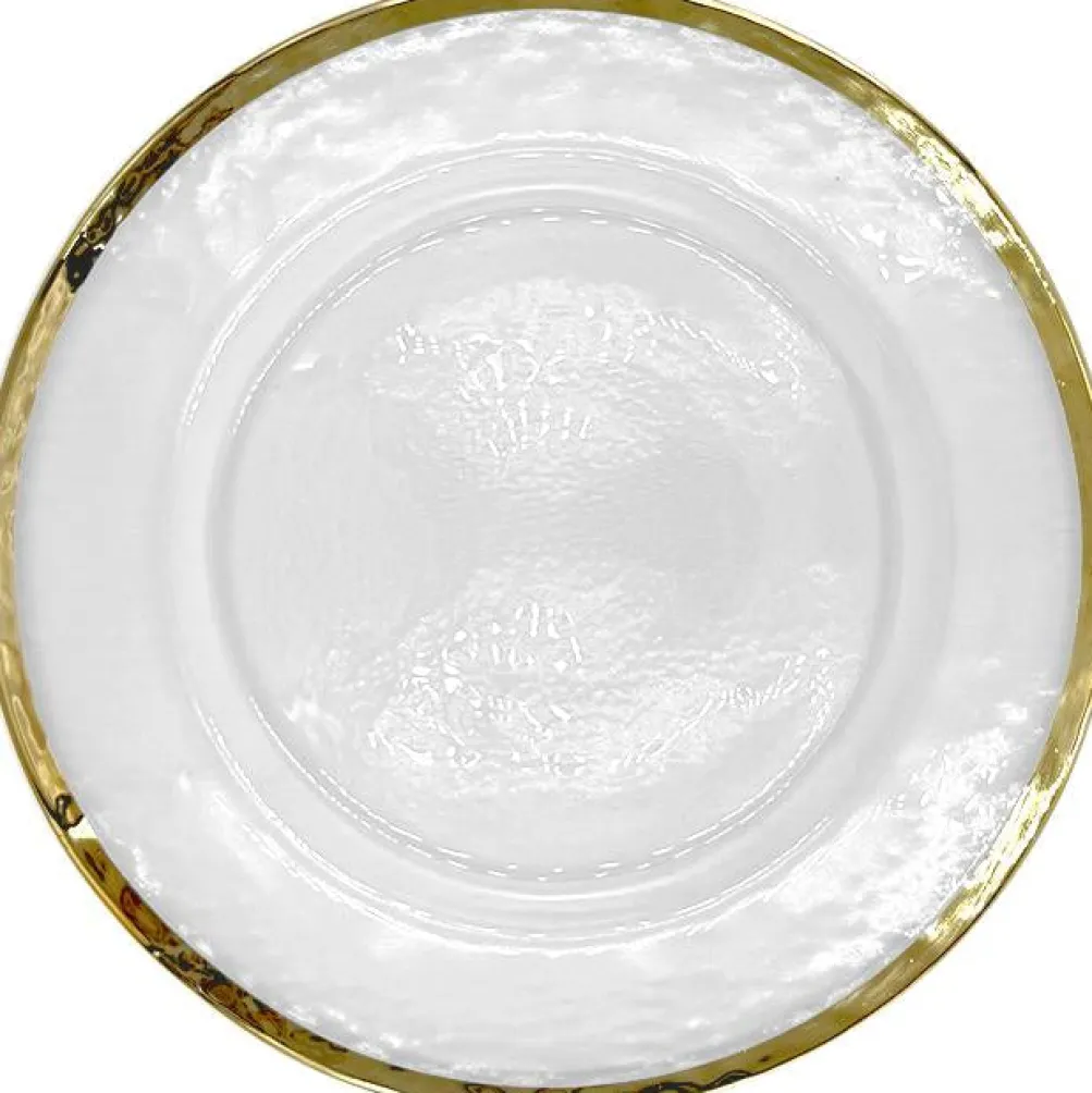 Halo - Glass Charger Plate in Champagne (Item # 0212)