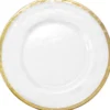 Halo - Glass Charger Plate in Gold (Item # 0212)
