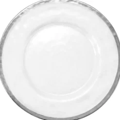 Halo - Glass Charger Plate in Silver (Item # 0212)