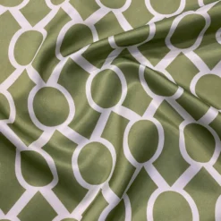 Halo Print (Lamour) Table Linen in Avocado