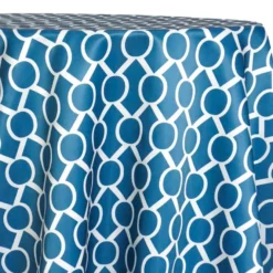 Halo Print (Lamour) Table Linen in Teal