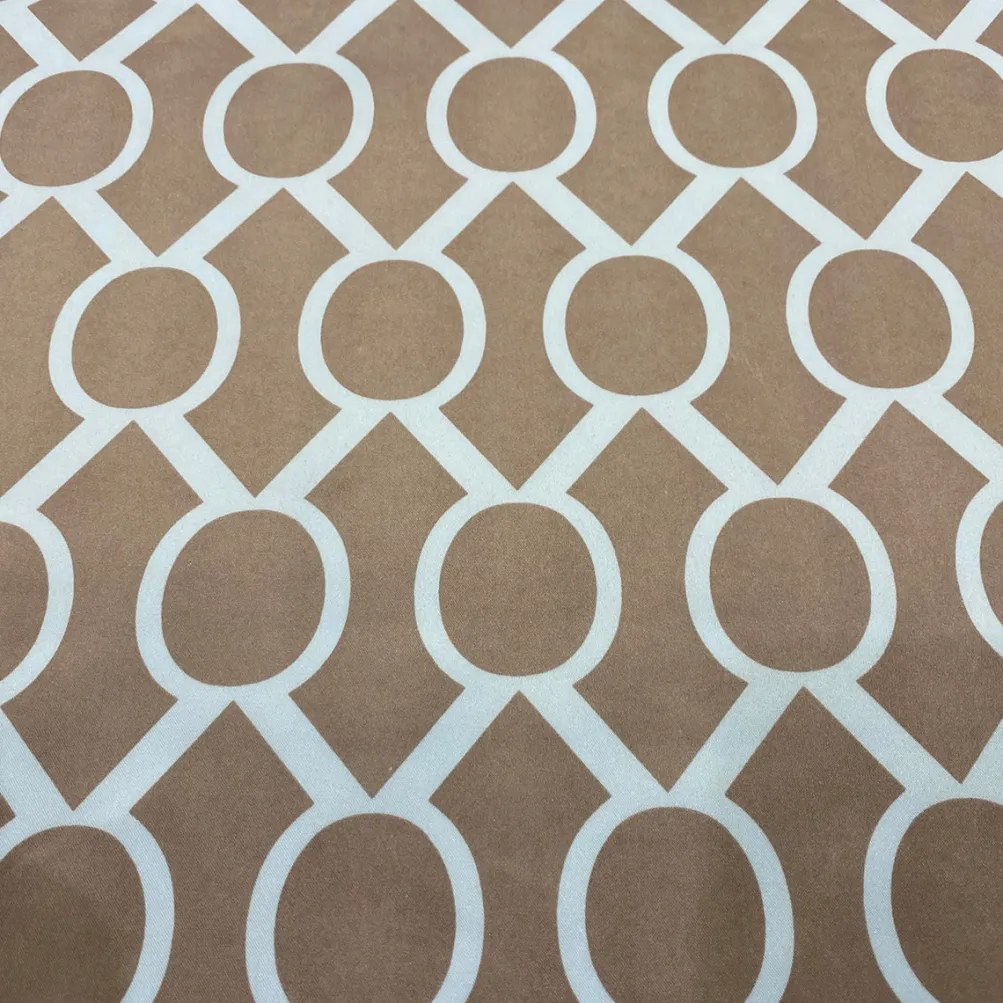 Halo Print (Lamour) Table Linen in Taupe