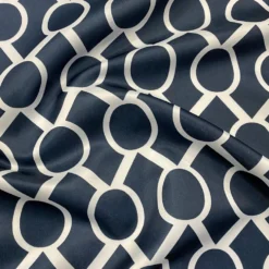 Halo Print (Lamour) Table Linen in Navy