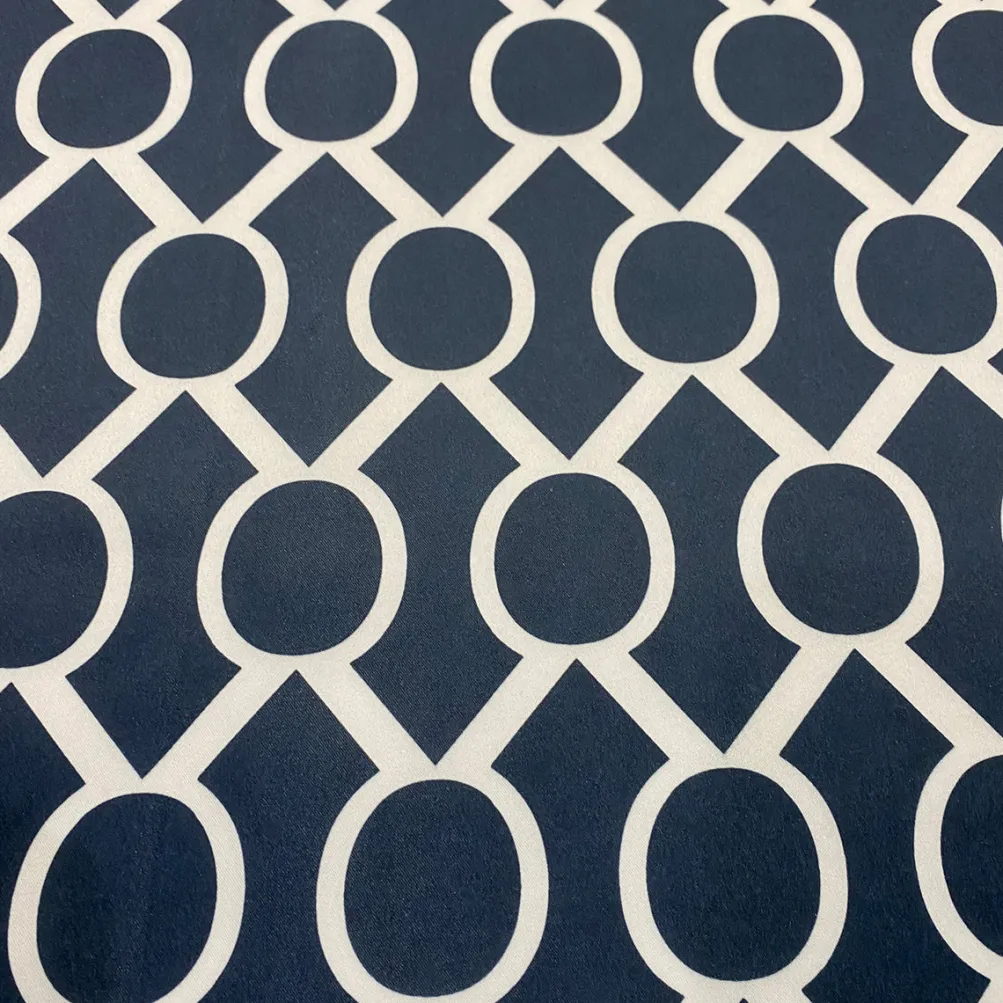 Halo Print (Lamour) Table Linen in Navy