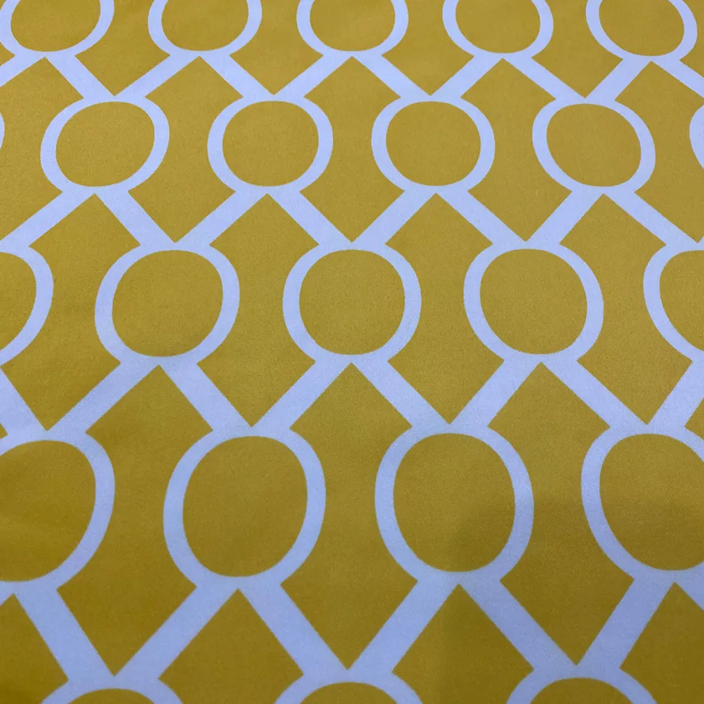 Halo Print (Lamour) Table Linen in Yellow