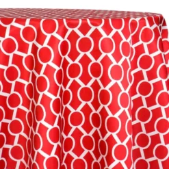 Halo Print (Lamour) Table Linen in Red