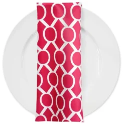 Halo Print (Lamour) Table Napkin in Fuchsia