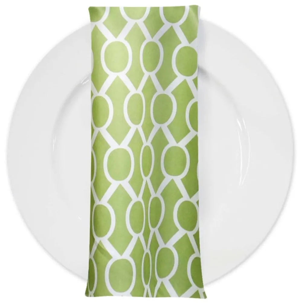 Halo Print (Lamour) Table Napkin in Avocado