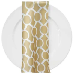 Halo Print (Lamour) Table Napkin in Khaki