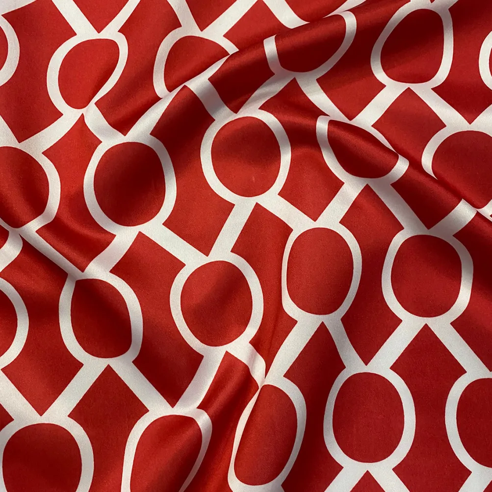 Halo Print (Lamour) Table Napkin in Red