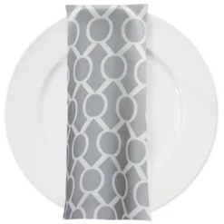 Halo Print (Lamour) Table Napkin in Silver
