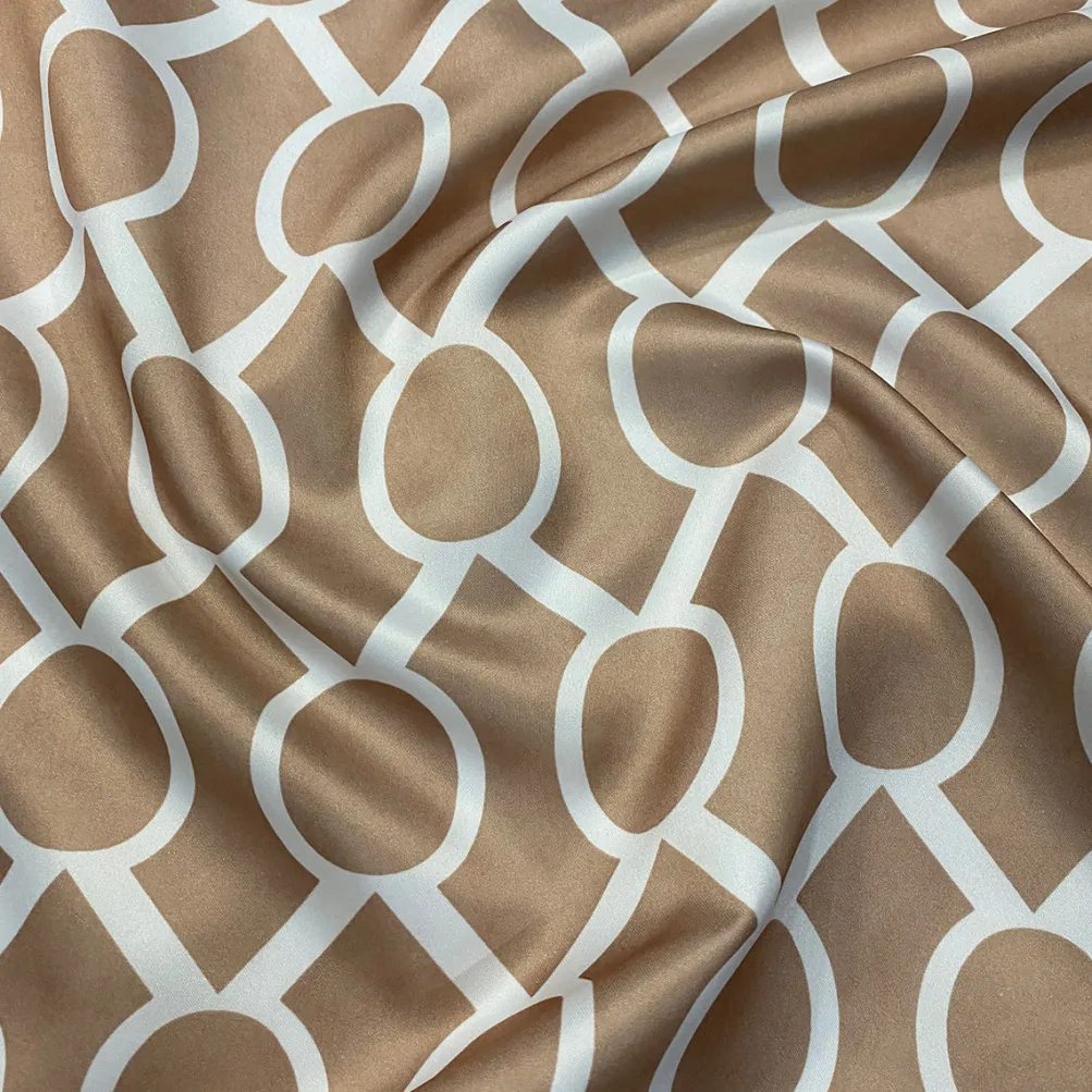 Halo Print (Lamour) Table Napkin in Taupe