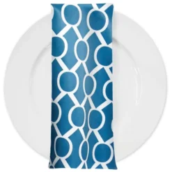 Halo Print (Lamour) Table Napkin in Teal