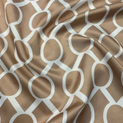 Halo Print (Lamour) Table Runner in Taupe